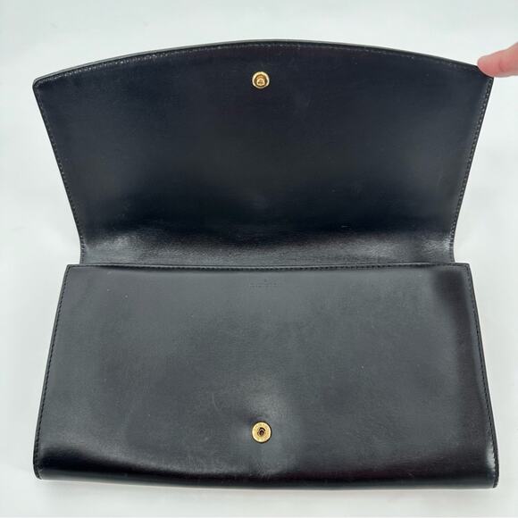 Louis Vuitton Opera clutch in black leather - Picture 4 of 15